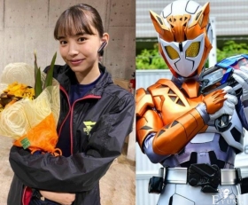 《假面骑士01》TV版拍摄完成，三位女神相继收花，长发伊兹真养眼