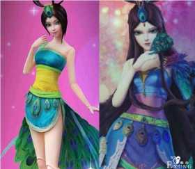 叶罗丽：孔雀仙子注定黑化，“黑孔雀”造型曝光，炫彩翅膀美翻天