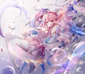 日本插画师豆之素的一组漂亮同人插画欣赏！这个画师是个初音粉哦