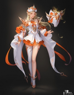 多名韩国插画师绘制的一组动漫人物插画欣赏！造型美型画技出众