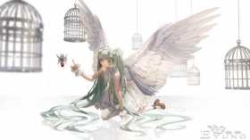 一组漂亮的初音未来同人插画欣赏！画技优秀画面相当华丽的作品