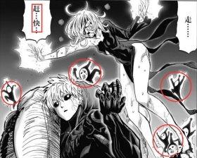 一拳超人189话，黑色精子盯上龙卷，原子武士出手，黑精秒变精片
