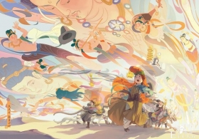 国人画师一组很有国风特色的卡通插画作品！造型可爱充满民俗元素