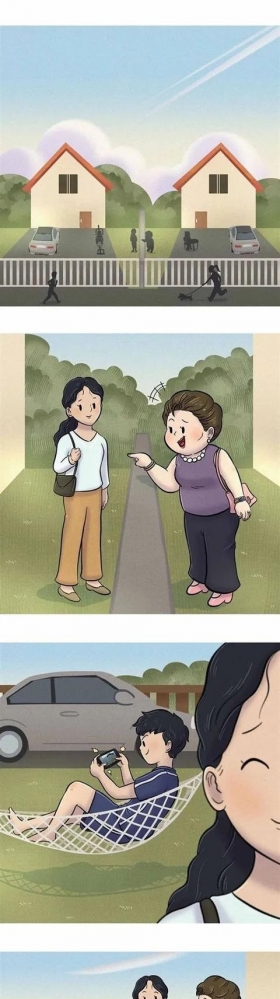 「无声漫画」学霸偷偷打游戏却被母亲抓了个正着