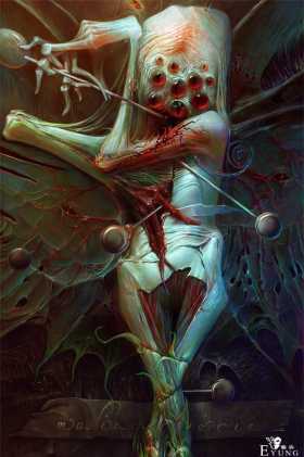 变异生物还是虫子成精了？俄罗斯画师这组插画有种说不出的诡异
