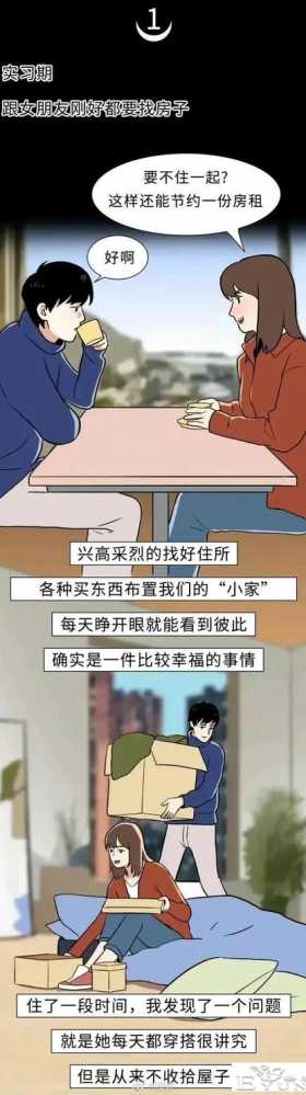 漫画：和男朋友同居，到底有多“尴尬”?