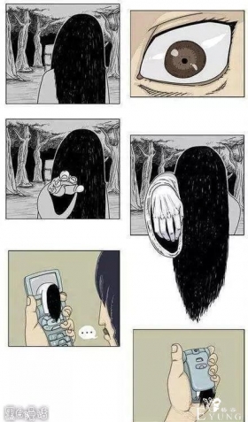 趣味漫画：贞子来了