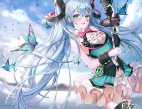 非常漂亮的一组初音未来同人插画作品欣赏！人物美型画风唯美