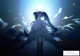 一组人气虚拟偶像初音未来的同人插画作品欣赏！质量很高画面唯美