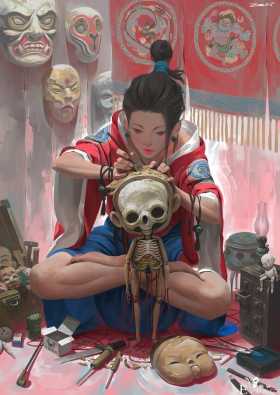 好奇特的画风！马来西亚画师的插画风格透出一种奇怪诡异的感觉