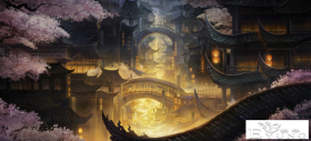 一组非常漂亮的概念场景插画作品！想象力十分丰富
