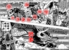 海贼王：46亿凯多跌下神坛，单挑九侠被暴打，龙头差点不保